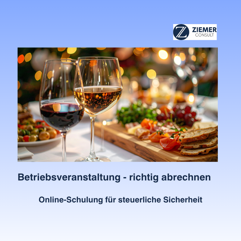 Betriebsveranstaltung - richtig abrechen