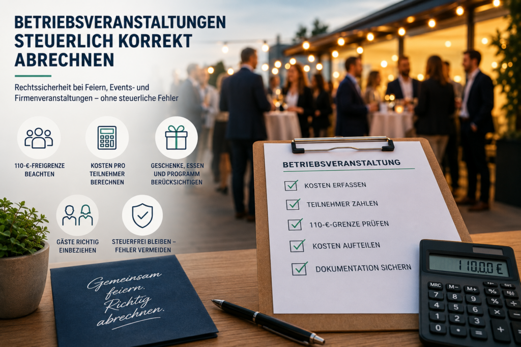 Betriebsveranstaltungen steuerlich korrekt abrechnen